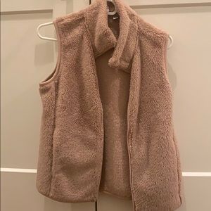 Tan Fuzzy Vest